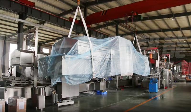 【銳智出品系列】之連續(xù)式油炸機(jī)發(fā)貨